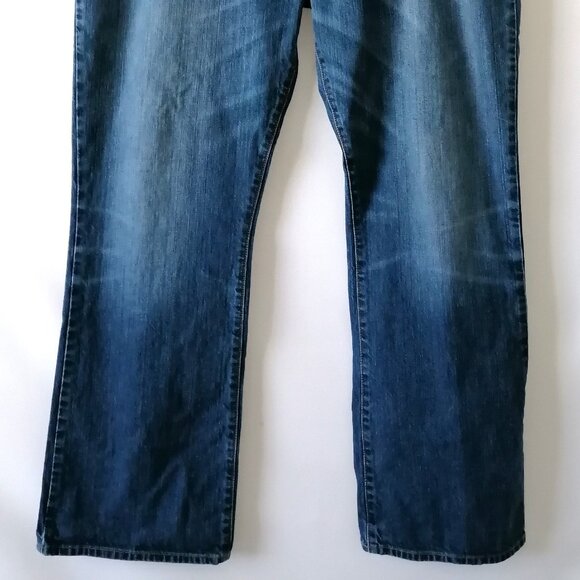 Cremieux Mens Blue Premium Denim High Rise Straight Leg Bootcut Jeans Size 42X32 - Picture 3 of 8